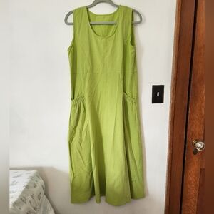 🌸Vintage spearmint green midi dress Size L